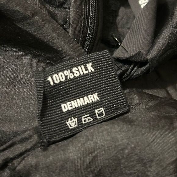 BARBARA I GONGINI NWT Black Silk Avant Garde High-Lo Skirt 40 (10) - Picture 15 of 16